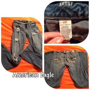 American Eagle distressed jeans