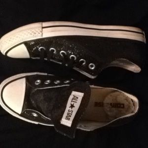 Sparkly Black All Stars 🌟💣