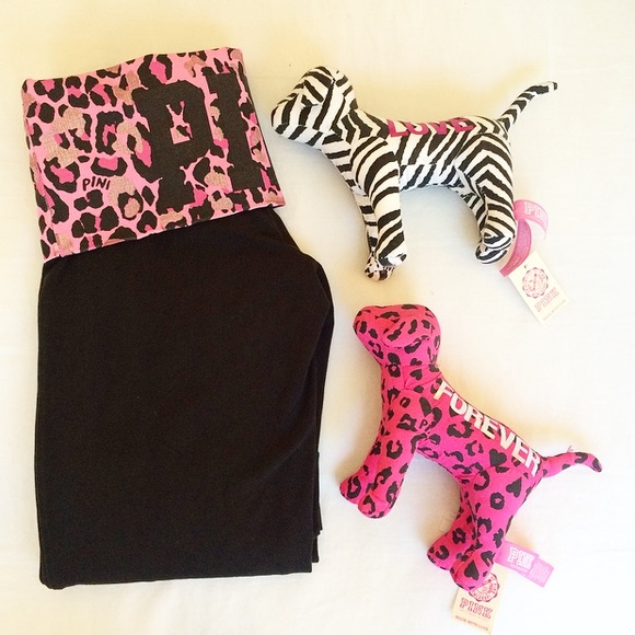SOLD PINK Victoria's Secret Cheetah Yoga Pants