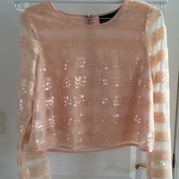 Light pink sequin MINKPINK top!
