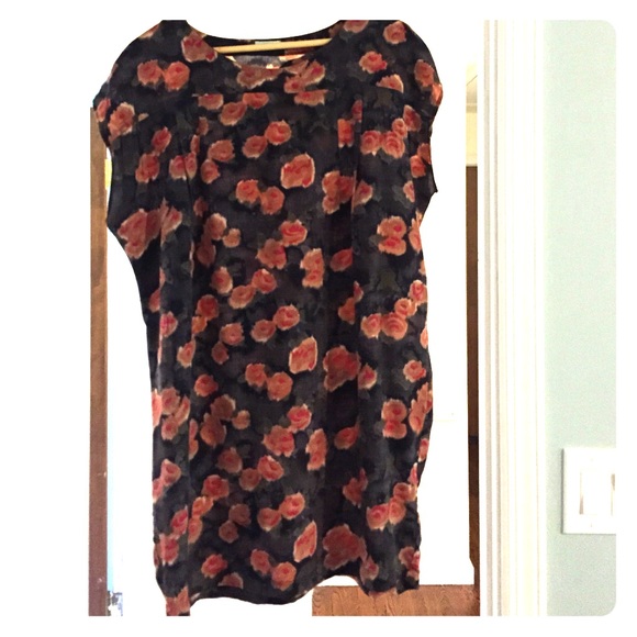 Urban outfitters silk tunic- floral
