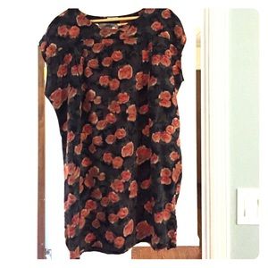 Urban outfitters silk tunic- floral