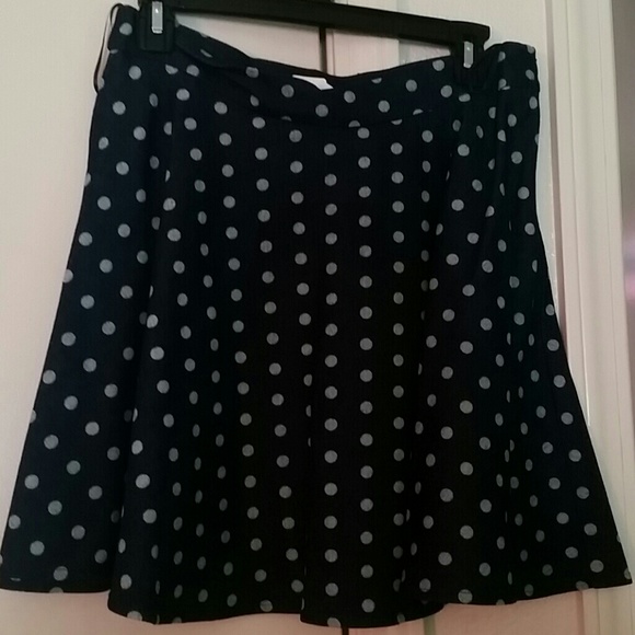Cute Jean polka dot skater skirt - Picture 1 of 2