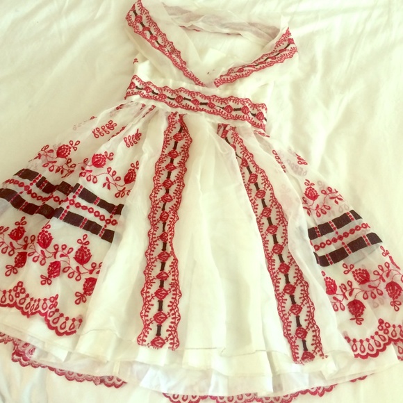 Anna Sui Eyelet Party Frock