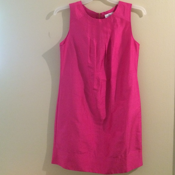 Vineyard Vines hot Pink 100% silk Dress