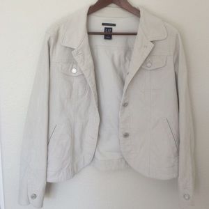 Gap off-White Denim Jacket