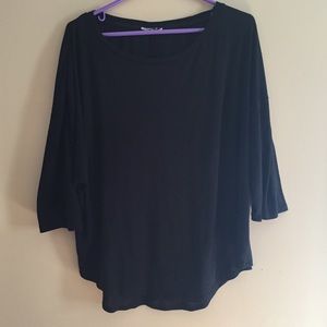 Black 3/4 sleeve top