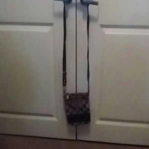 Brown & Tan Coach Cross Body Sling