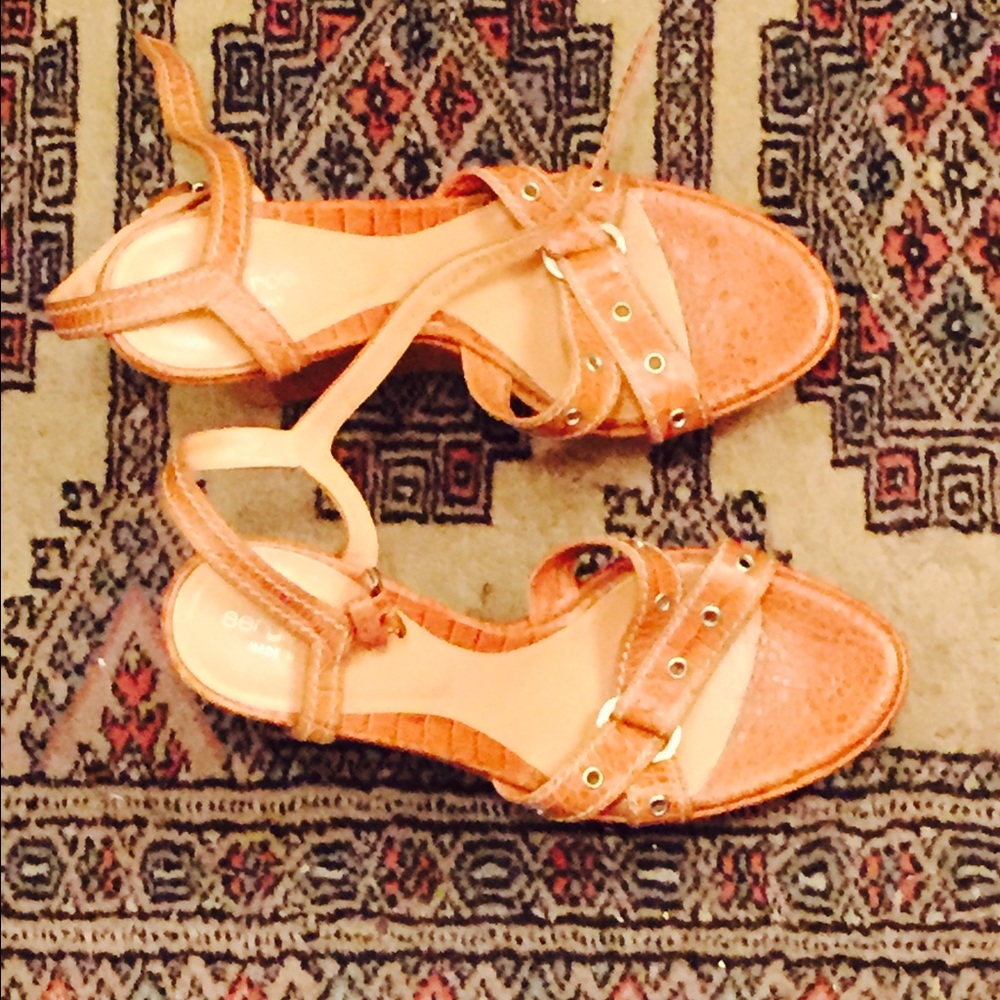 Sergio Rossi Wedge Sandals - Size 9.5