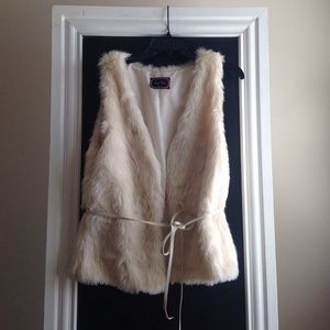 Faux fur vest
