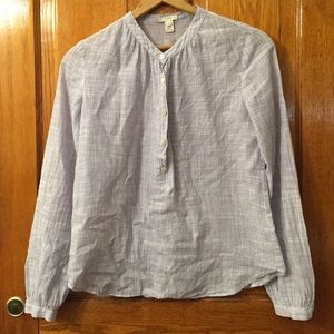 J Crew purple stripe tunic