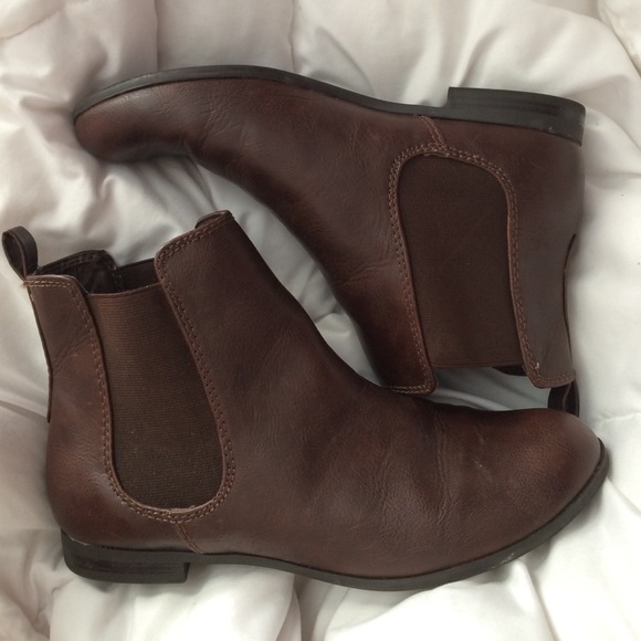 brown ankle booties