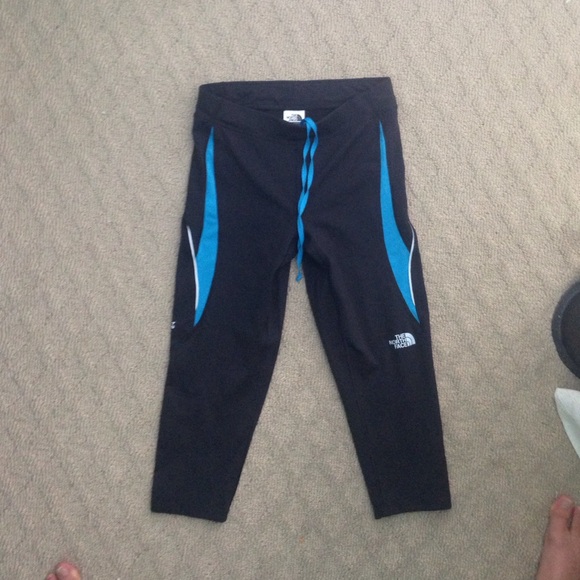 Black and Blue Running Capris