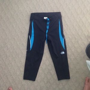 Black and Blue Running Capris