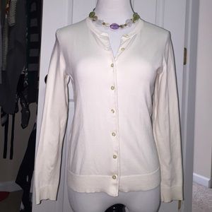 Karen Scott Cream Cardigan Sz Small