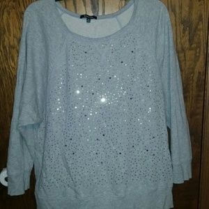 Relativiy Brand Gray Sequence Sweater