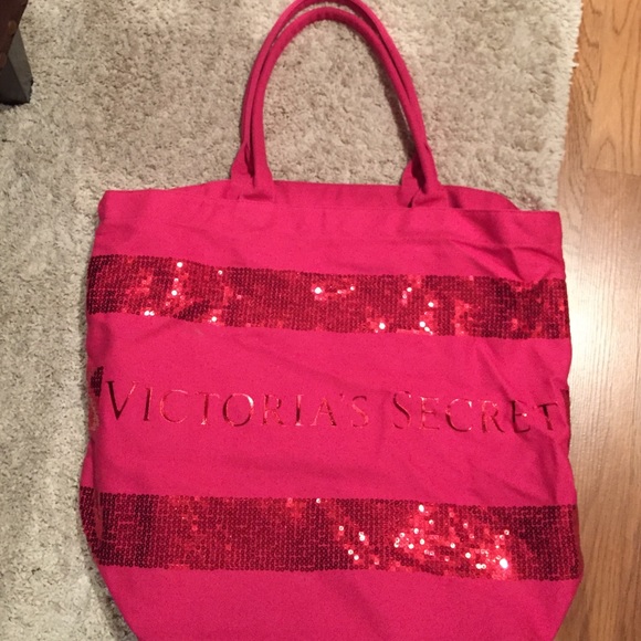 Large pink Victoria's Secret bag