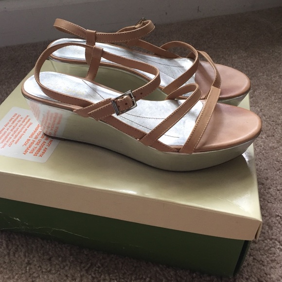 Kate Spade Anna Wedge Sandal with original box - Picture 2 of 4