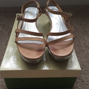 Kate Spade Anna Wedge Sandal with original box
