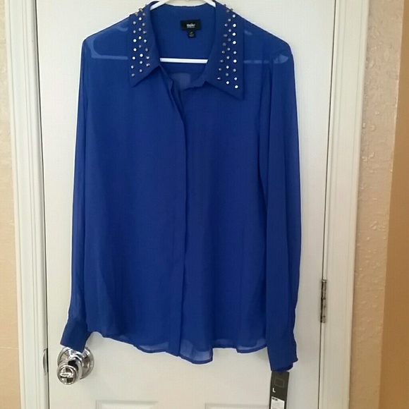 Mossimo Supply Co. Tops - Stud blouse size LARGE! !
