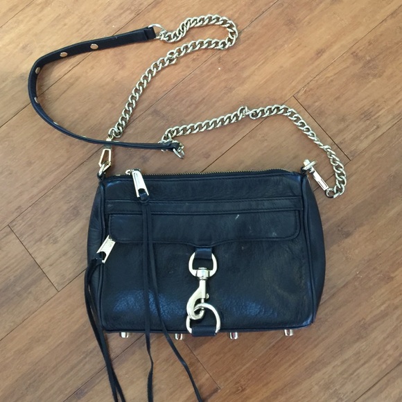 Rebecca Minkoff Mini MAC - Black w/Golden Hardware
