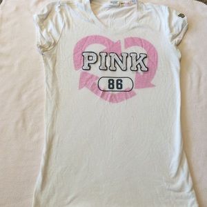 White PINK shirt