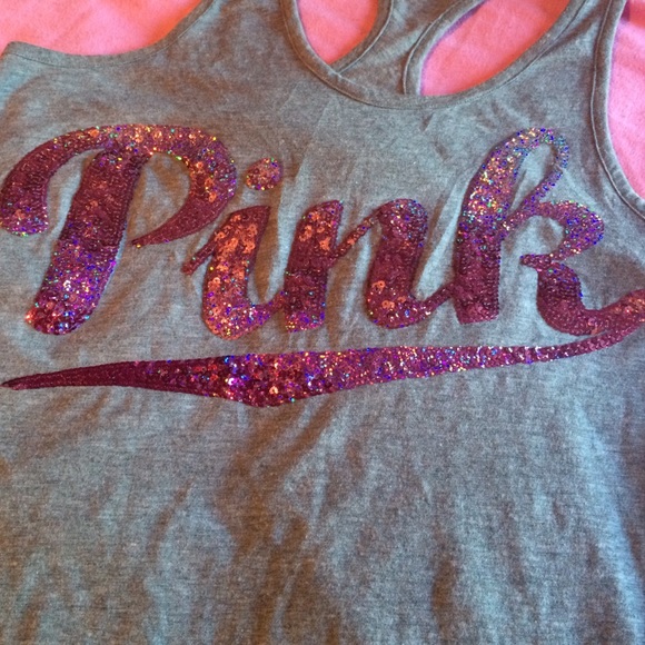 Pink Victoria secret tank top - Picture 2 of 3