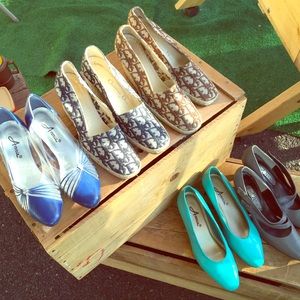 Vintage Designer Shoes, Sizes 6.5 - 7.5