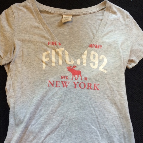 Abercrombie and Fitch gray t-shirt