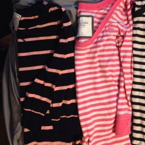 4 long sleeve stripped shits size M