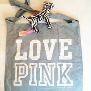 PINK Victoria's Secret Grey Tote Bag