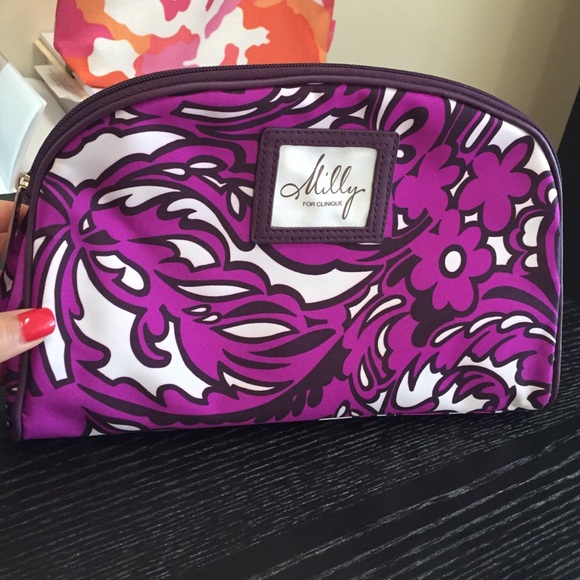Brand new Clinique Milly floral cosmetic bag