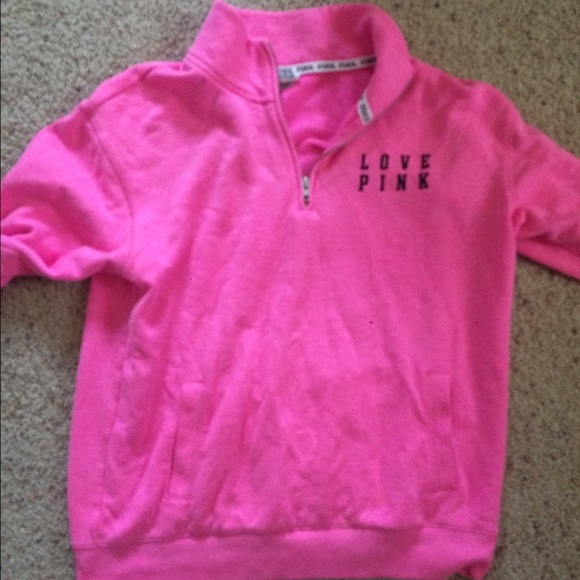 Pink half zip jacket