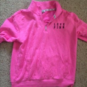 Pink half zip jacket
