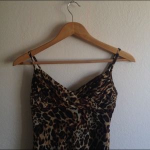 size 3 guess cheetah print dress