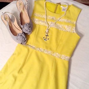 Bright Yellow Sheath Dress