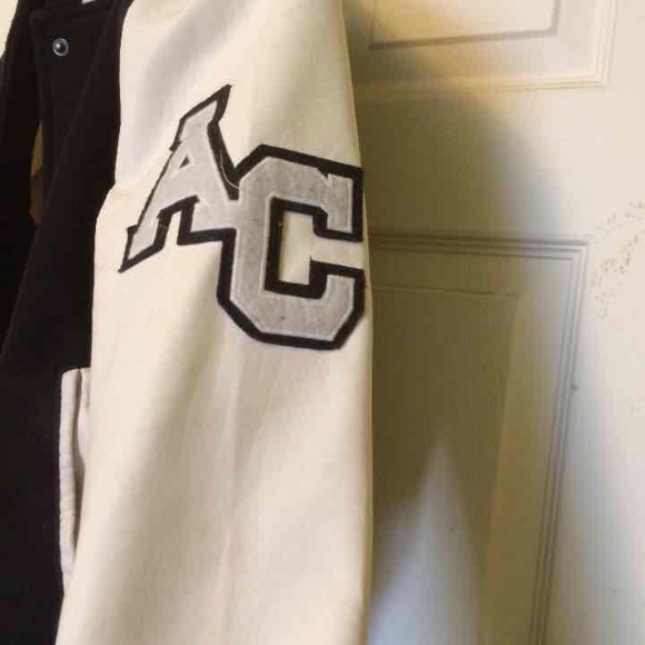 black and white varsity jacket - Picture 2 of 3