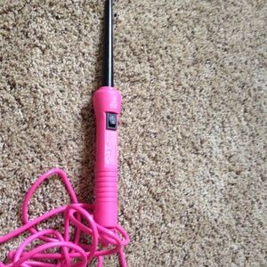 Pink curling wand