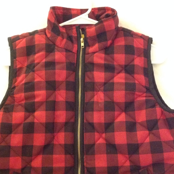 JCrew look alike buffalo check vest