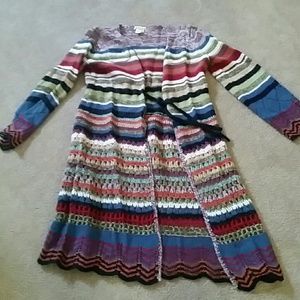 relais multicolor Bohemian chic duster