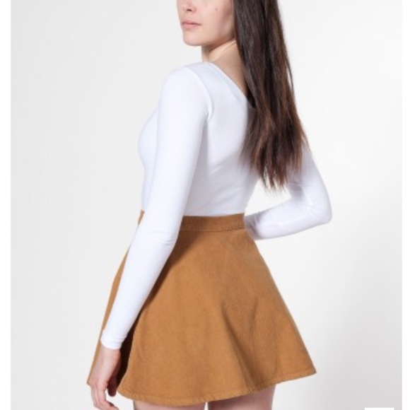 American Apparel corduroy tan skirt XS - Picture 3 of 3