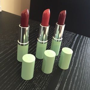 Three Clinique Diff Lipsticks Angel red&All heart