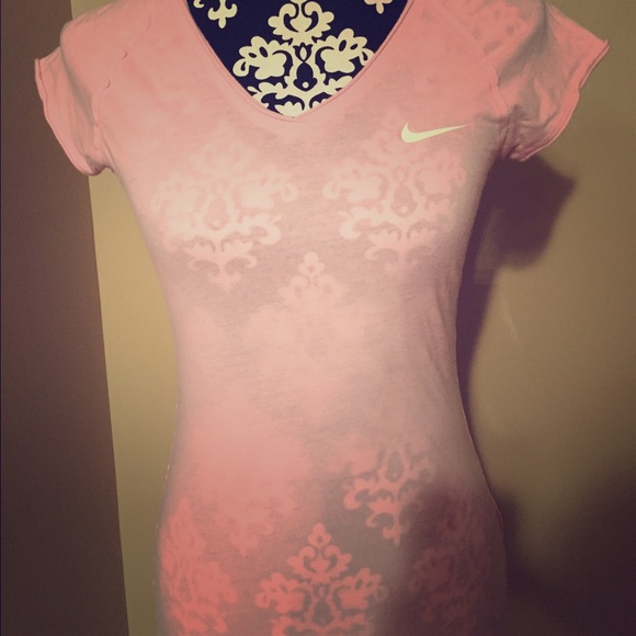 Bubblegum pink v neck