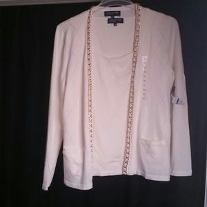 Jones New York two piece sweater top