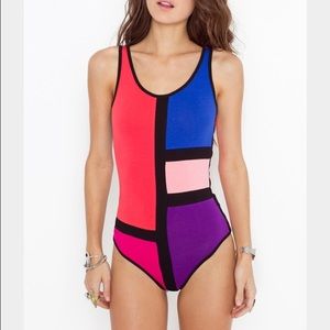 Nastygal colorblock bodysuit