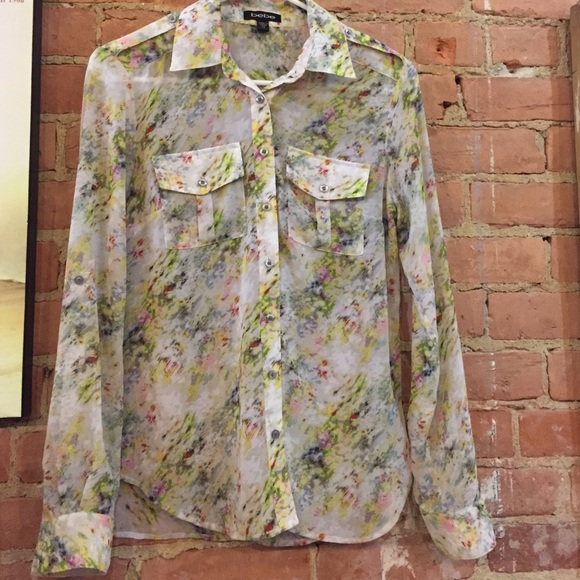 Bebe Floral Button Up