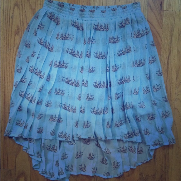 Forever 21 bird high/low skirt
