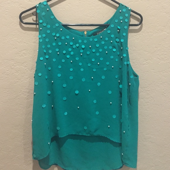 Green blouse