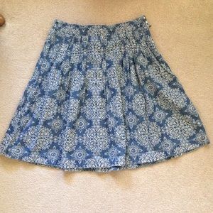Loft denim & floral skirt!