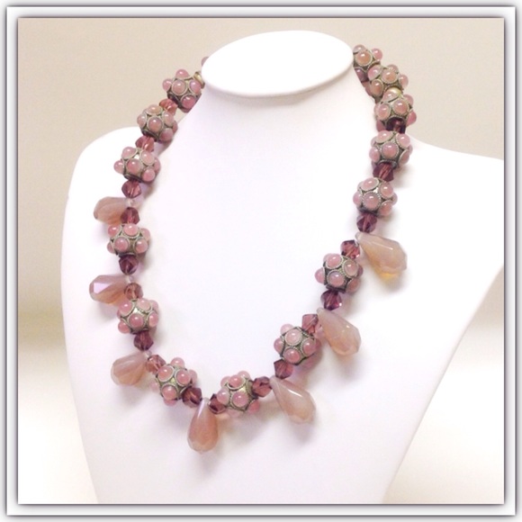 Teardrop Crystals Necklace - Picture 5 of 5